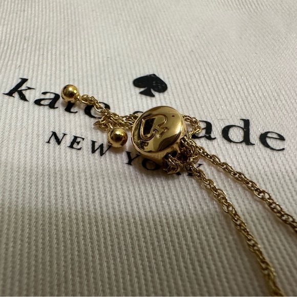★SOLD ON DEPOP★ Kate Spade Full Circle Gold Rhinestone Slider Bolo Bracelet - Picture 6 of 8